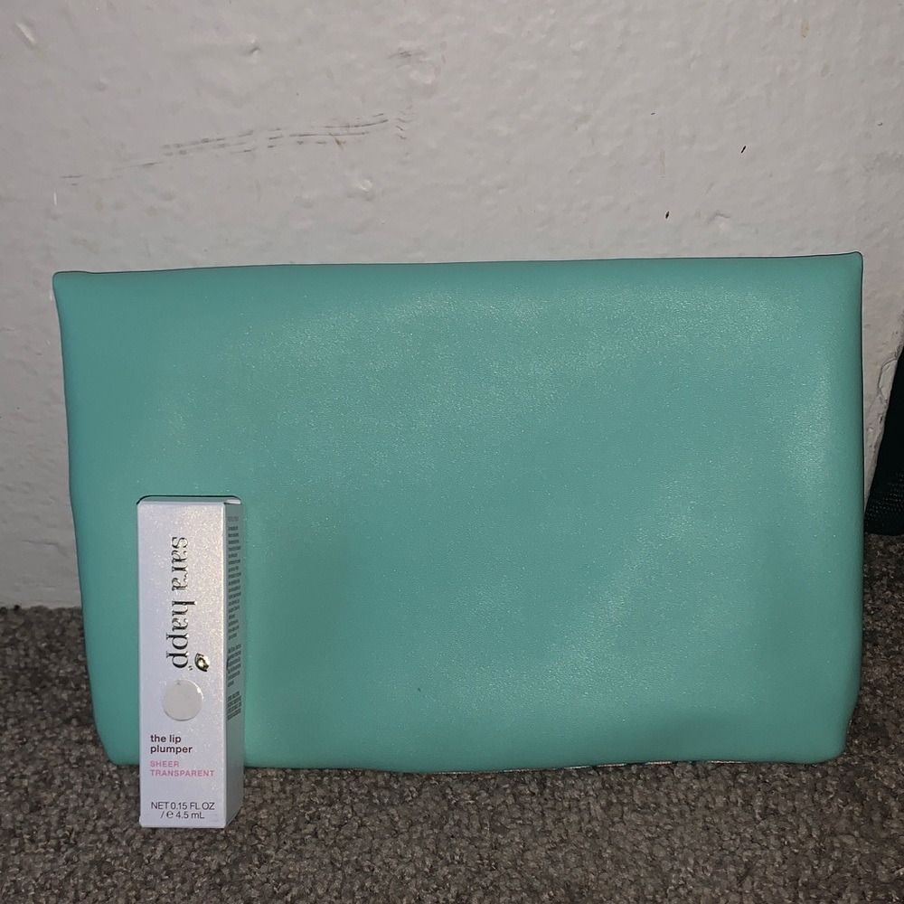 Rachel Pally Aqua and Peach Clutch - Picture 1 of 13